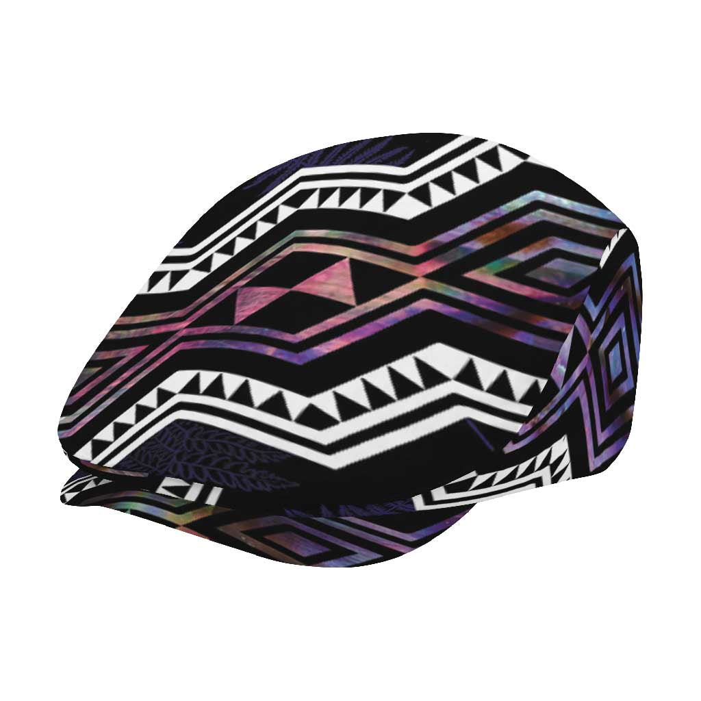 Taniko Aotearoa Mix Paua Shell Jeff Hat Niho Taniwha Lilac Glitter - Aussie Hoodie