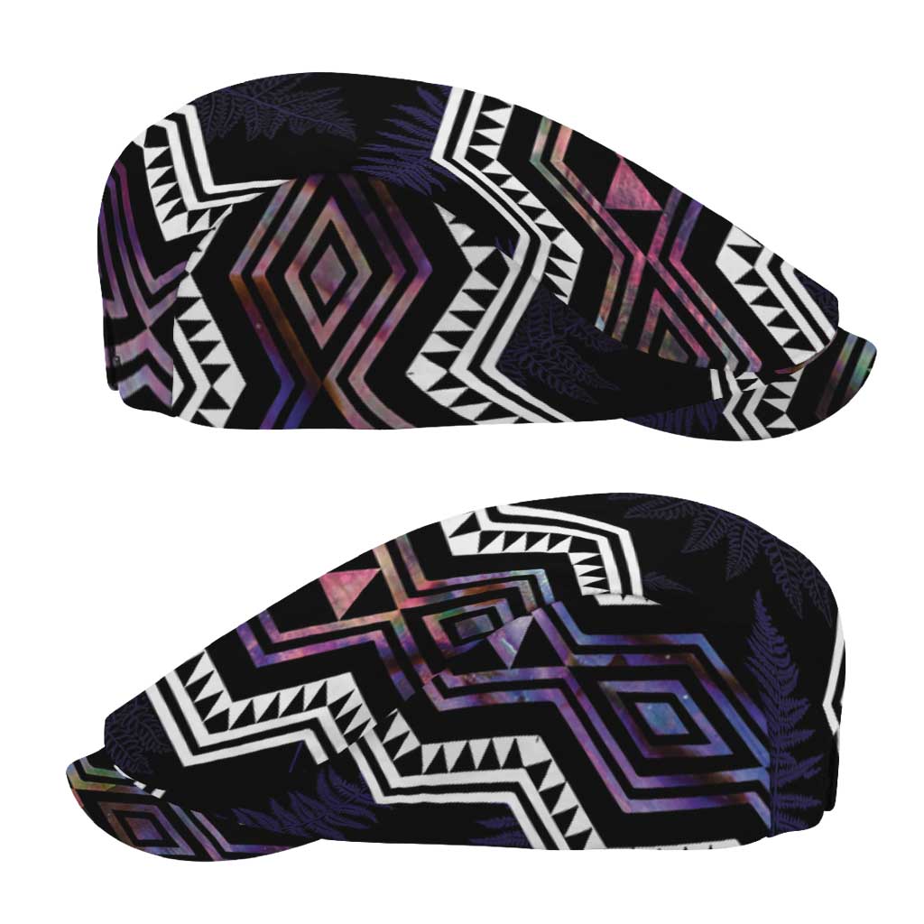 Taniko Aotearoa Mix Paua Shell Jeff Hat Niho Taniwha Lilac Glitter - Aussie Hoodie