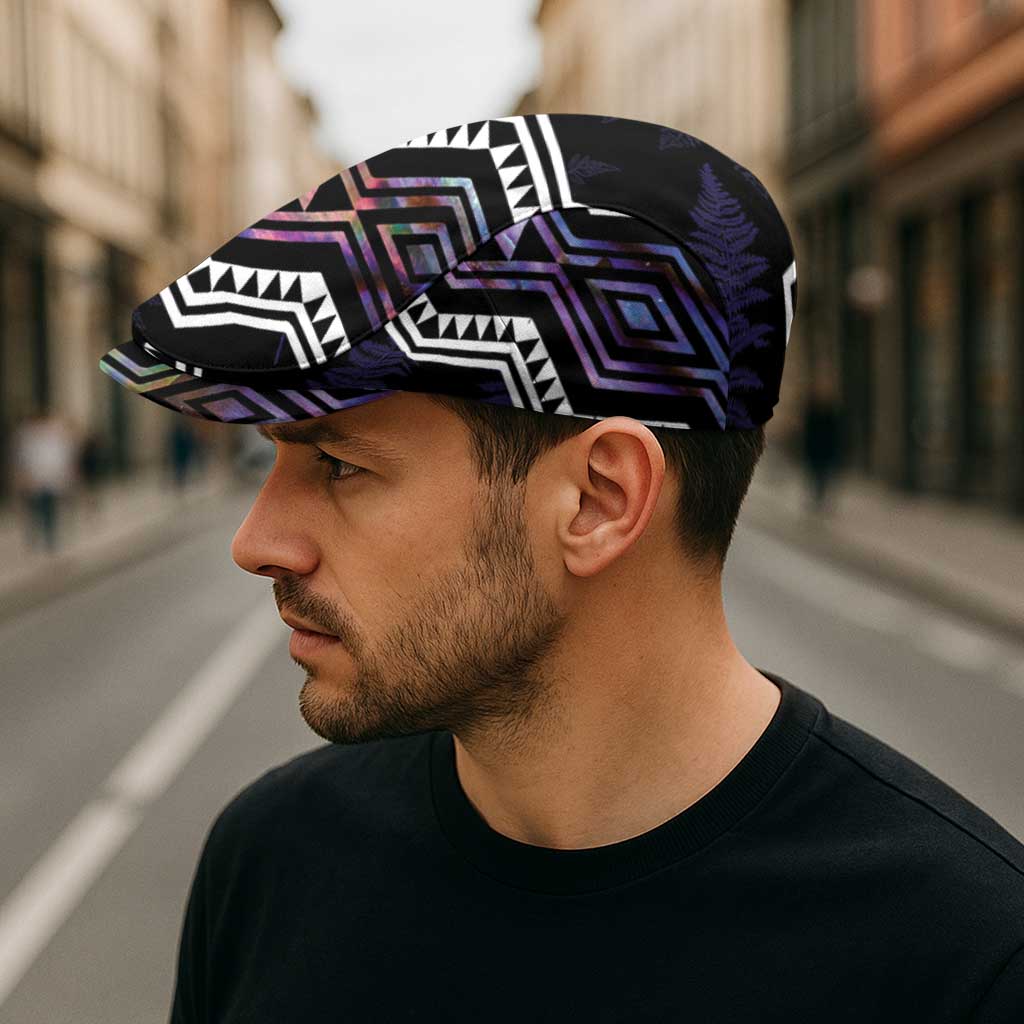 Taniko Aotearoa Mix Paua Shell Jeff Hat Niho Taniwha Lilac Glitter - Aussie Hoodie