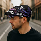 Taniko Aotearoa Mix Paua Shell Jeff Hat Niho Taniwha Lilac Glitter - Aussie Hoodie