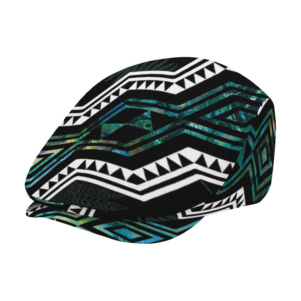 Taniko Aotearoa Mix Paua Shell Jeff Hat Niho Taniwha Turquoise Glitter - Aussie Hoodie