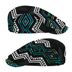 Taniko Aotearoa Mix Paua Shell Jeff Hat Niho Taniwha Turquoise Glitter - Aussie Hoodie