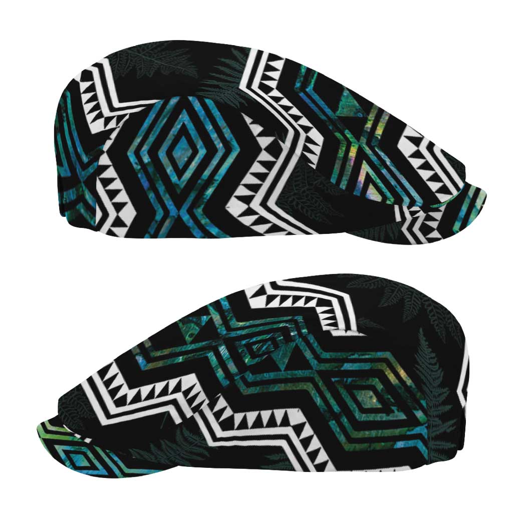 Taniko Aotearoa Mix Paua Shell Jeff Hat Niho Taniwha Turquoise Glitter - Aussie Hoodie