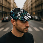 Taniko Aotearoa Mix Paua Shell Jeff Hat Niho Taniwha Turquoise Glitter - Aussie Hoodie