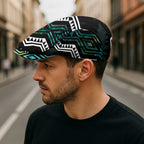 Taniko Aotearoa Mix Paua Shell Jeff Hat Niho Taniwha Turquoise Glitter - Aussie Hoodie