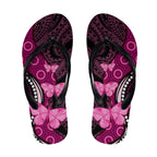 Think Pink Breast Cancer Awareness Australia Flip Flops Butterfly Aboriginal Mix Polynesian Pattern - Aussie Hoodie