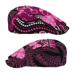 Think Pink Breast Cancer Awareness Australia Jeff Hat Butterfly Aboriginal Mix Polynesian Pattern - Aussie Hoodie