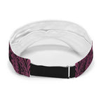 Think Pink Breast Cancer Awareness Sun Visor Cap Butterfly Aboriginal Mix Polynesian Pattern