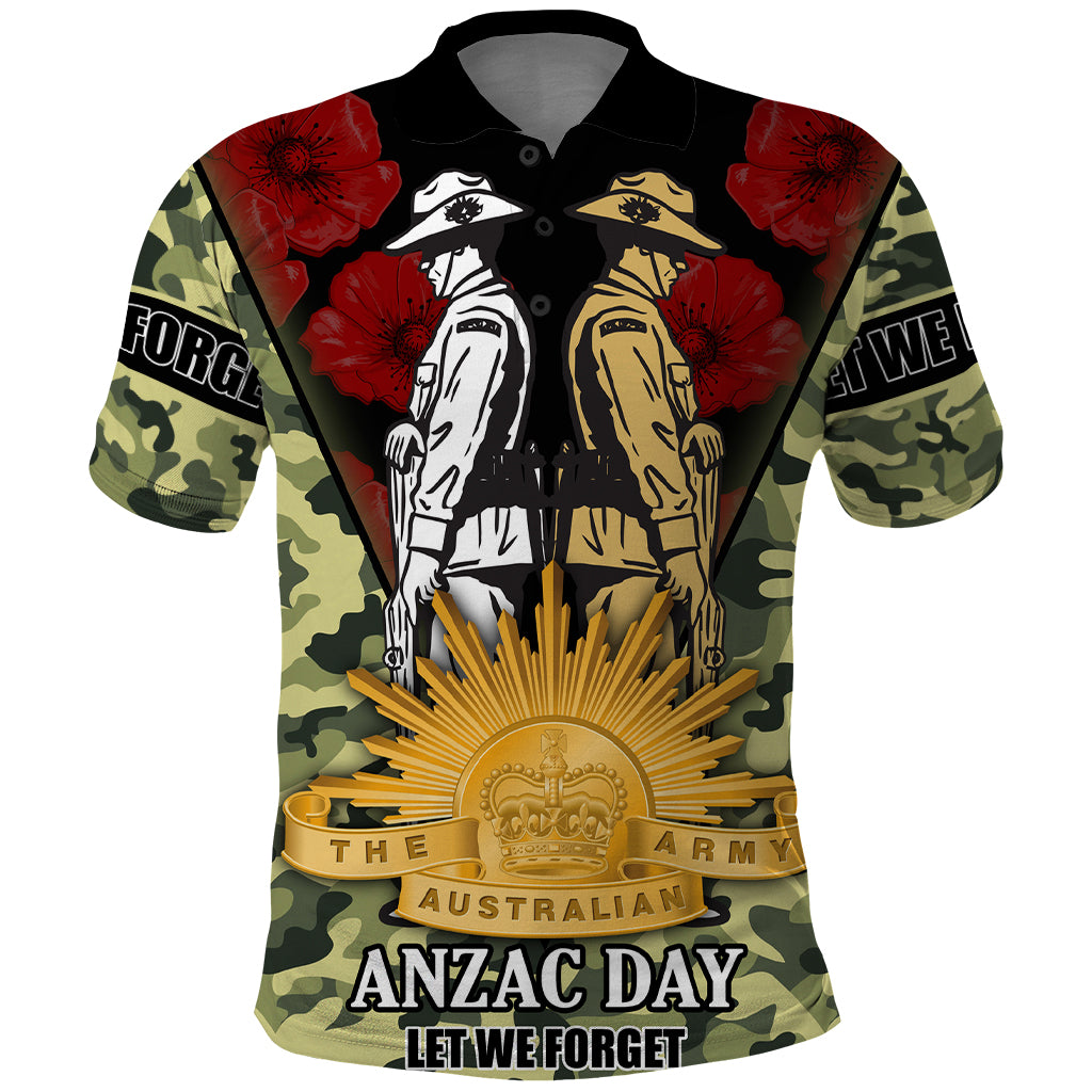 Anzac Day Polo Shirt - Australian Army Camo Patterns