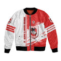 St. George Illawarra Dragons Bomber Jacket Quarter Style - NRL LT10