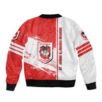 St. George Illawarra Dragons Bomber Jacket Quarter Style - NRL LT10