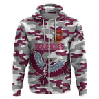 Manly Warringah Zip Hoodie Sea Eagles Anzac Day Camouflage