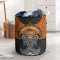 Personalized Wests Tigers Laundry Basket Polynesian Tribal Pattern Style