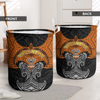 Personalized Wests Tigers Laundry Basket Polynesian Tribal Pattern Style