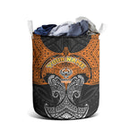 Personalized Wests Tigers Laundry Basket Polynesian Tribal Pattern Style
