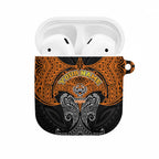Personalized Wests Tigers AirPods Case Polynesian Tribal Pattern Style