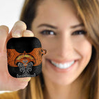 Personalized Wests Tigers AirPods Case Polynesian Tribal Pattern Style