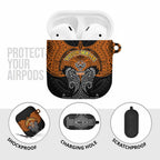 Personalized Wests Tigers AirPods Case Polynesian Tribal Pattern Style