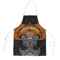 Personalized Wests Tigers Apron Polynesian Tribal Pattern Style