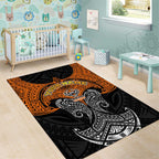 Personalized Wests Tigers Area Rug Polynesian Tribal Pattern Style