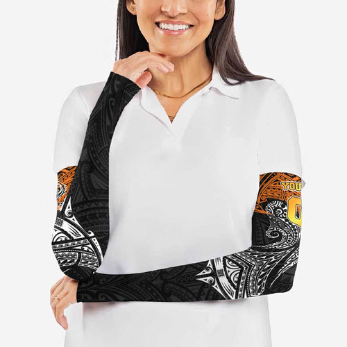 Personalized Wests Tigers Arm Sleeves Polynesian Tribal Pattern Style