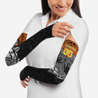 Personalized Wests Tigers Arm Sleeves Polynesian Tribal Pattern Style