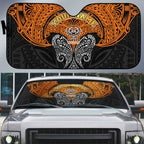 Personalized Wests Tigers Auto Sun Shade Polynesian Tribal Pattern Style