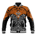 Personalized Wests Tigers Baseball Jacket Polynesian Tribal Pattern Style