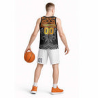 Personalized Wests Tigers Basketball Jersey Polynesian Tribal Pattern Style