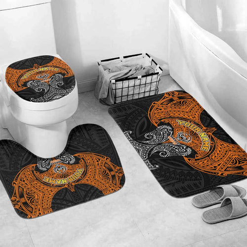 Personalized Wests Tigers Bathroom Set Polynesian Tribal Pattern Style