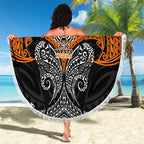 Personalized Wests Tigers Beach Blanket Polynesian Tribal Pattern Style