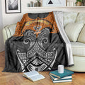Personalized Wests Tigers Blanket Polynesian Tribal Pattern Style