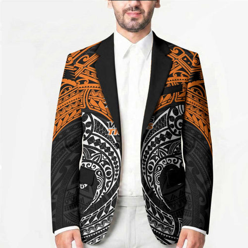 Personalized Wests Tigers Blazer Polynesian Tribal Pattern Style