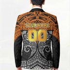 Personalized Wests Tigers Blazer Polynesian Tribal Pattern Style