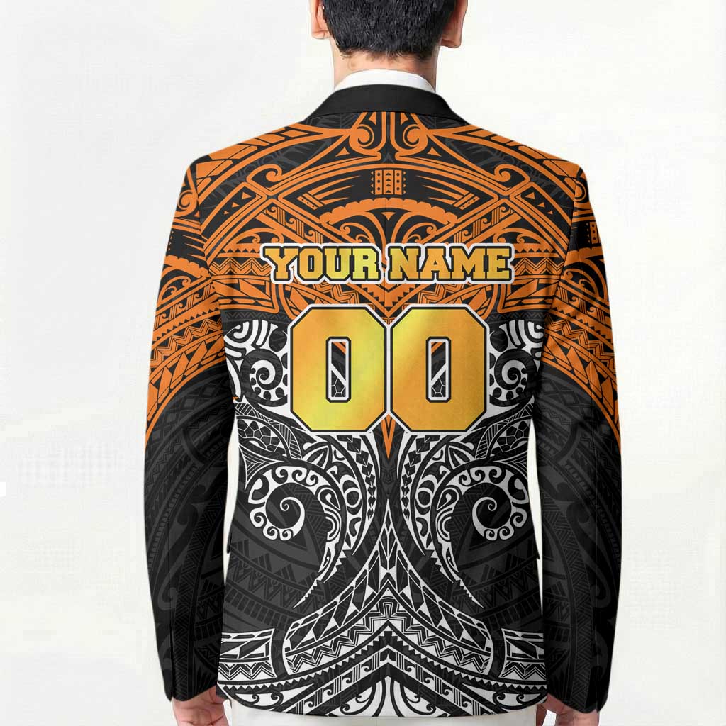 Personalized Wests Tigers Blazer Polynesian Tribal Pattern Style