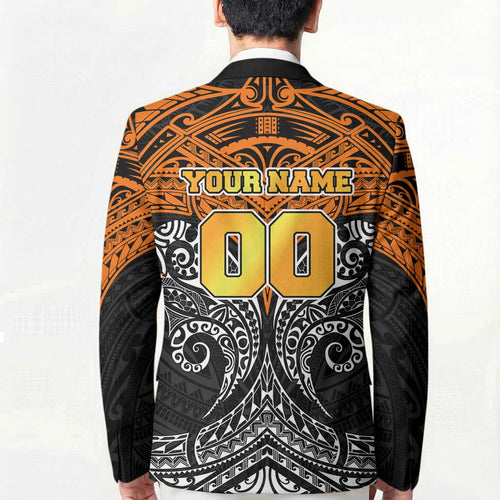 Personalized Wests Tigers Blazer Polynesian Tribal Pattern Style