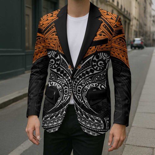 Personalized Wests Tigers Blazer Polynesian Tribal Pattern Style