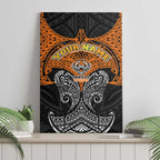 Personalized Wests Tigers Canvas Wall Art Polynesian Tribal Pattern Style