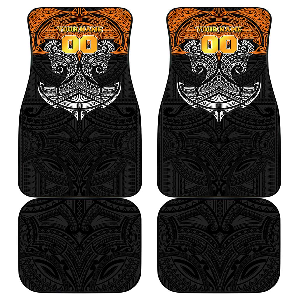 Personalized Wests Tigers Car Mats Polynesian Tribal Pattern Style