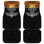 Personalized Wests Tigers Car Mats Polynesian Tribal Pattern Style