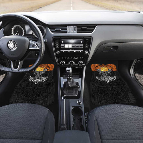 Personalized Wests Tigers Car Mats Polynesian Tribal Pattern Style