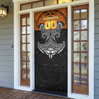 Personalized Wests Tigers Door Cover Polynesian Tribal Pattern Style