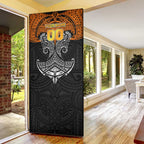 Personalized Wests Tigers Door Cover Polynesian Tribal Pattern Style
