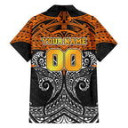Personalized Wests Tigers Family Matching Summer Maxi Dress and Hawaiian Shirt Polynesian Tribal Pattern Style
