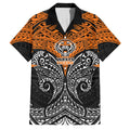 Personalized Wests Tigers Family Matching Tank Maxi Dress and Hawaiian Shirt Polynesian Tribal Pattern Style