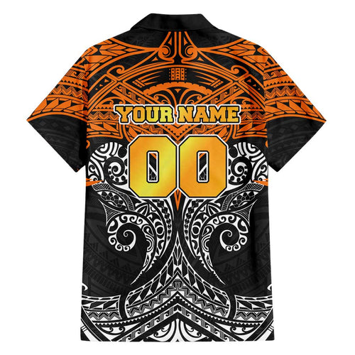 Personalized Wests Tigers Family Matching Tank Maxi Dress and Hawaiian Shirt Polynesian Tribal Pattern Style