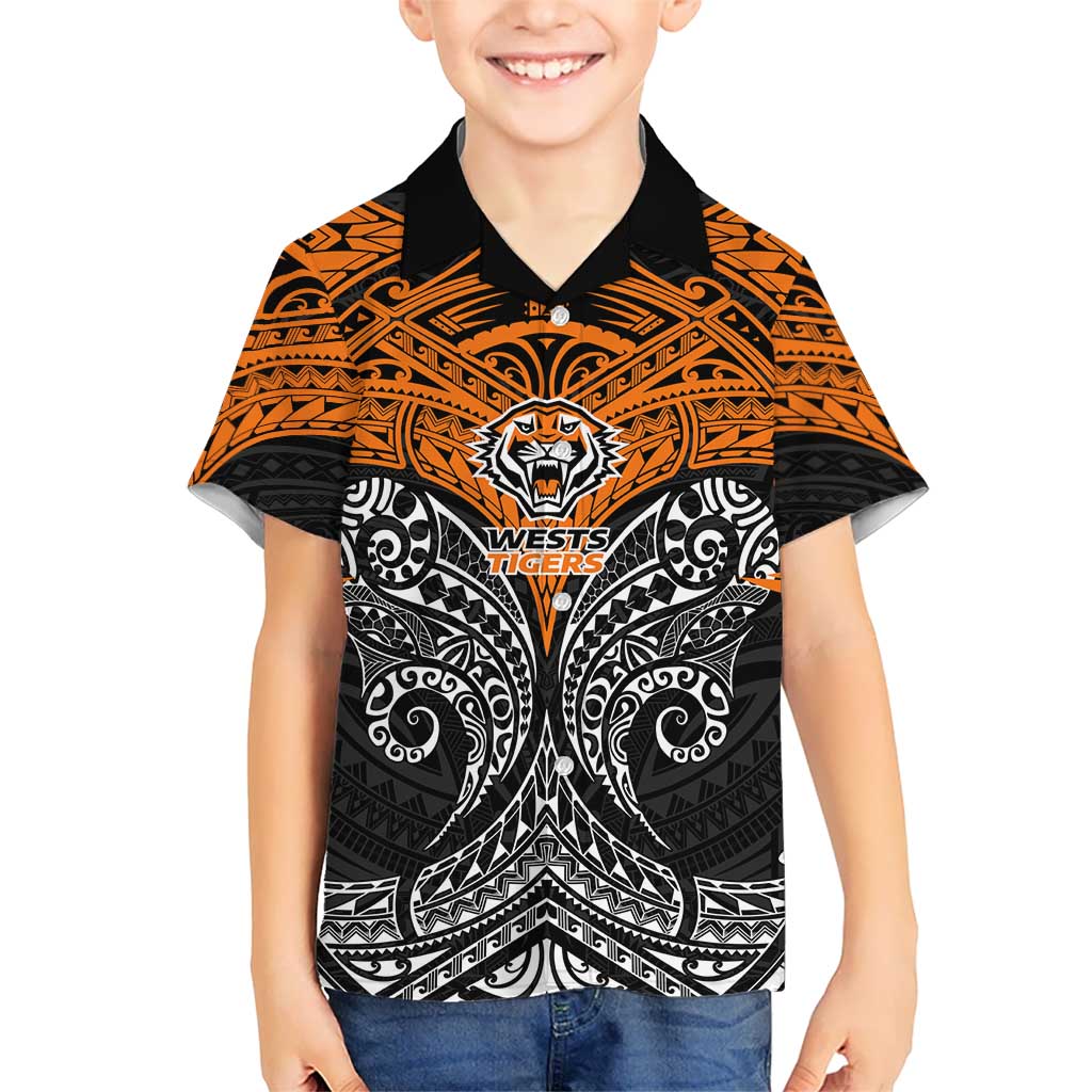 Personalized Wests Tigers Hawaiian Shirt Polynesian Tribal Pattern Style