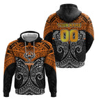 Personalized Wests Tigers Hoodie Polynesian Tribal Pattern Style