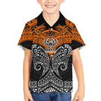 Personalized Wests Tigers Kid Hawaiian Shirt Polynesian Tribal Pattern Style