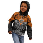 Personalized Wests Tigers Kid Hoodie Polynesian Tribal Pattern Style